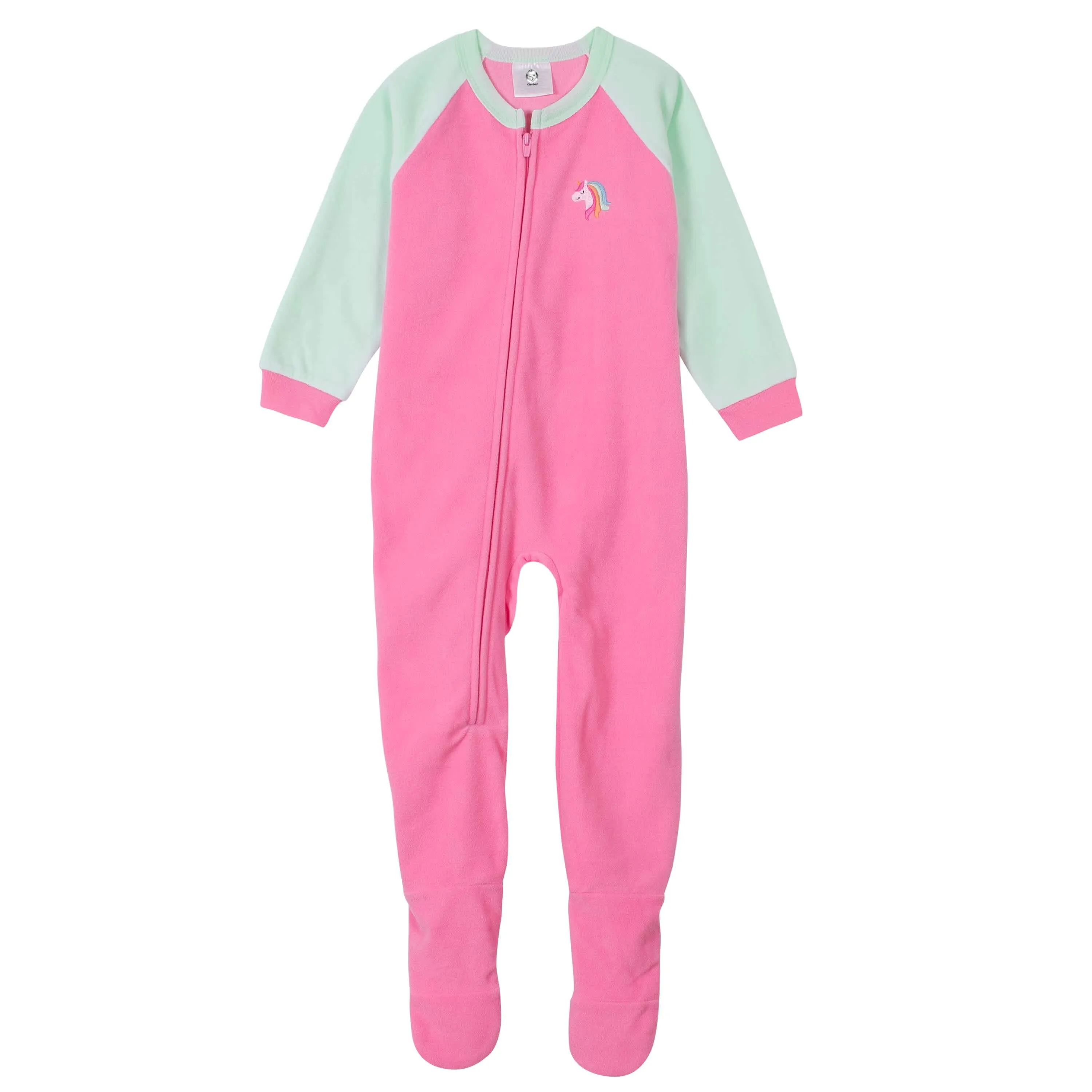 4-Pack Toddler Girls Rainbows & Unicorns Fleece Pajamas