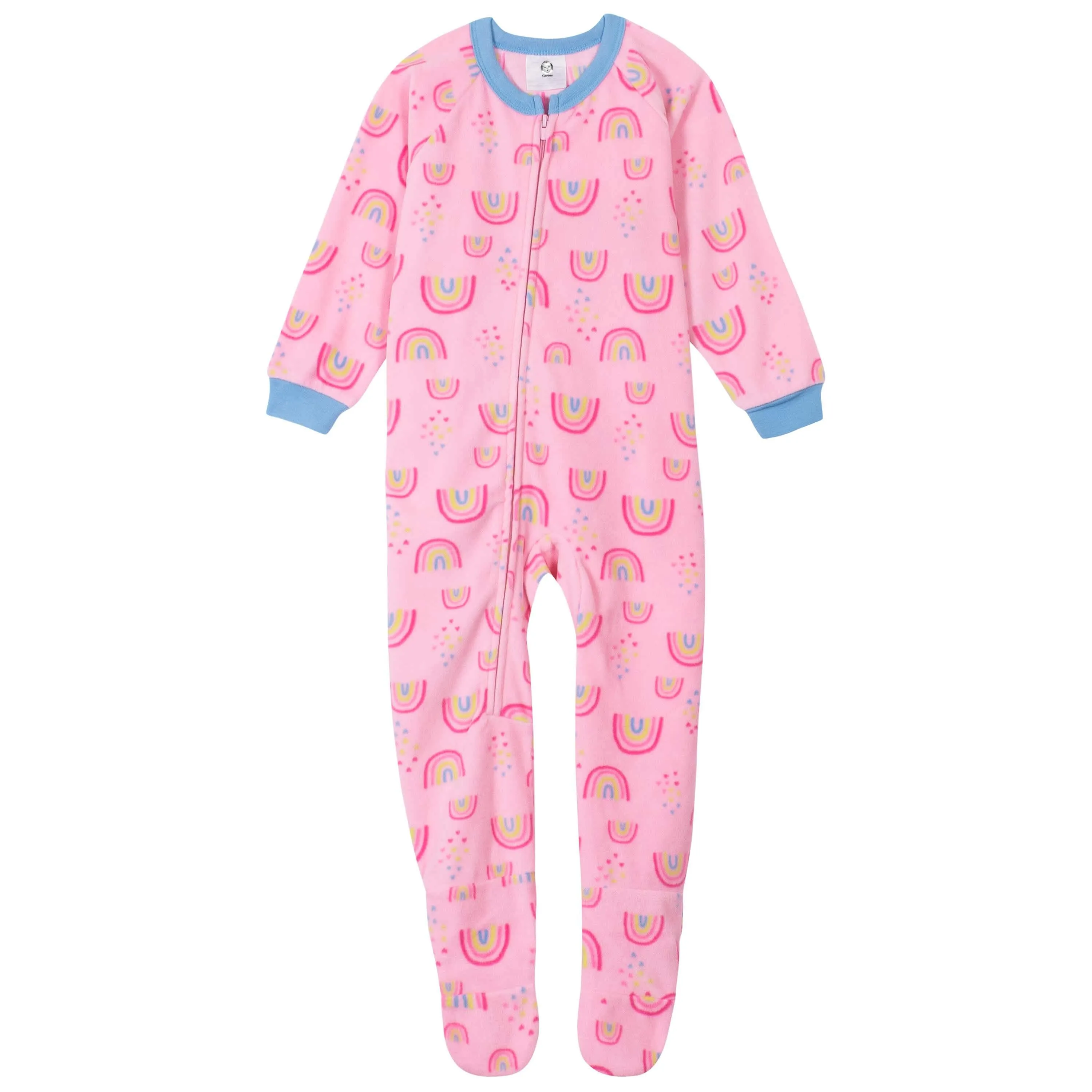 4-Pack Toddler Girls Rainbows & Unicorns Fleece Pajamas