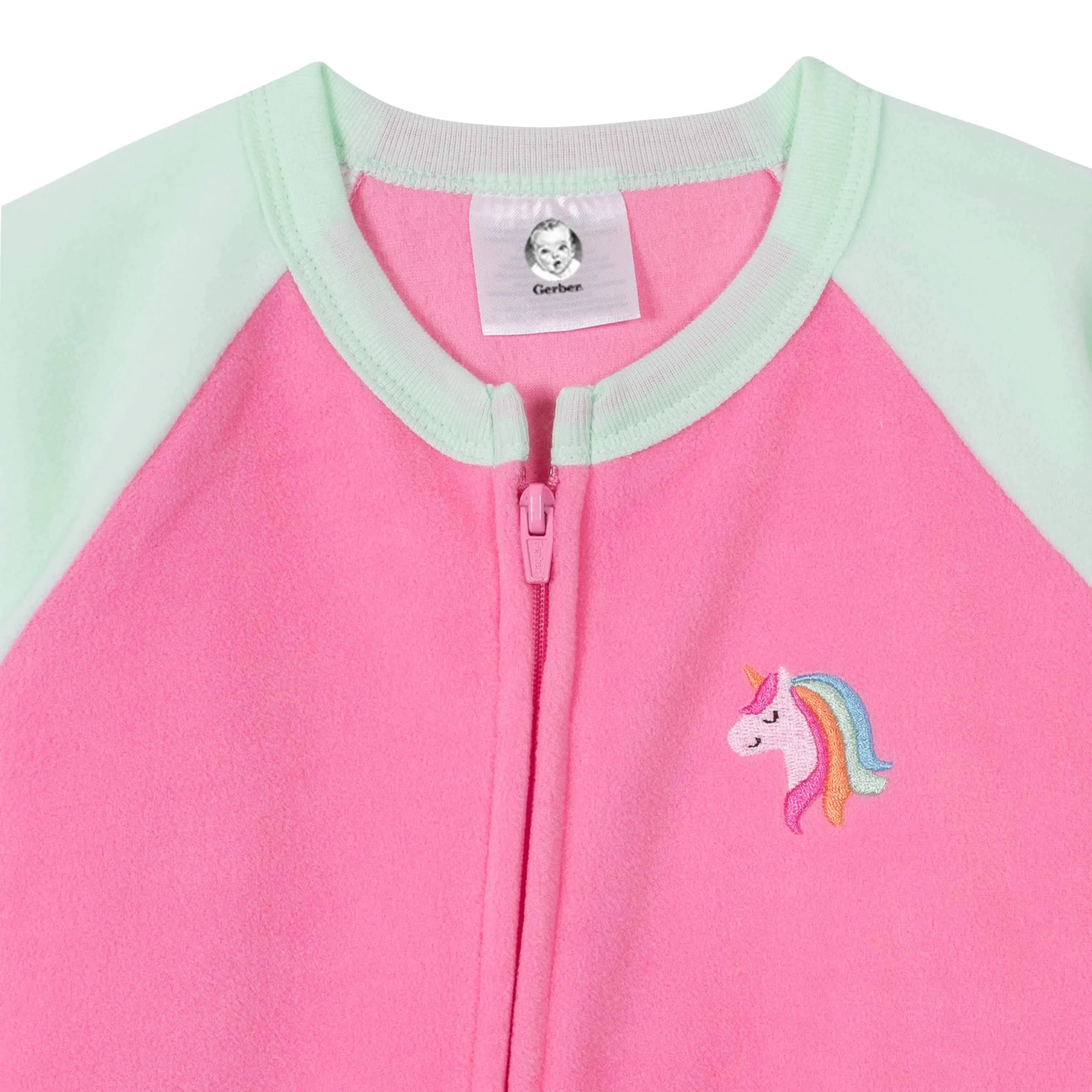 4-Pack Toddler Girls Rainbows & Unicorns Fleece Pajamas