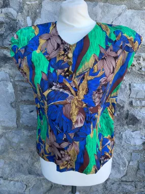 80s handmade summer top  uk 10