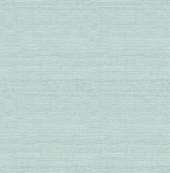 Agave Aqua Faux Grasscloth Wallpaper