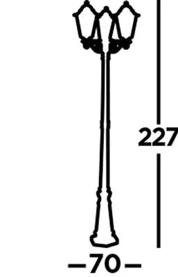 Alex 1/3Lt Post Light IP44 - Various Sizes