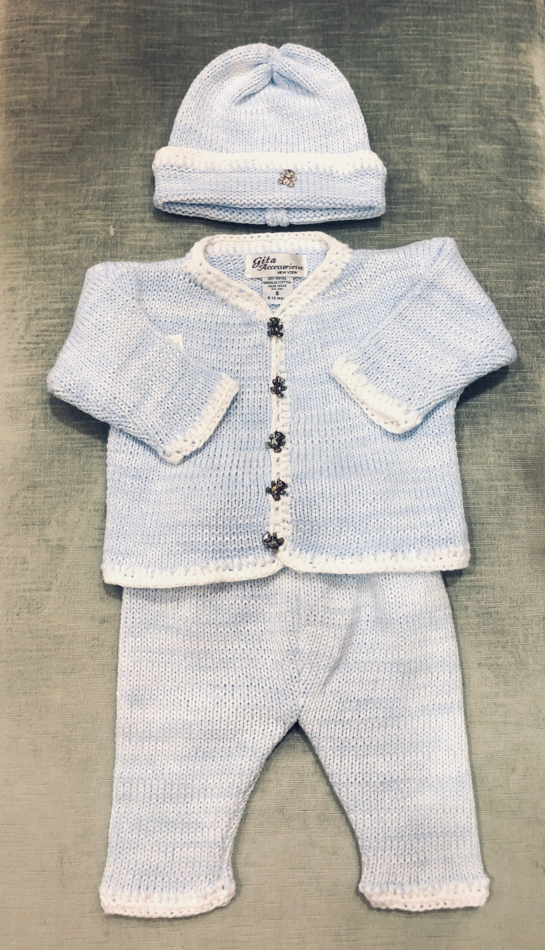 Baby Blue Crochet Set