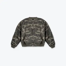 BOMBER FLIGHT JACKET - VINTAGE CAMO