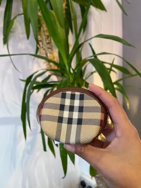 Burberry Checked Canvas Wallet