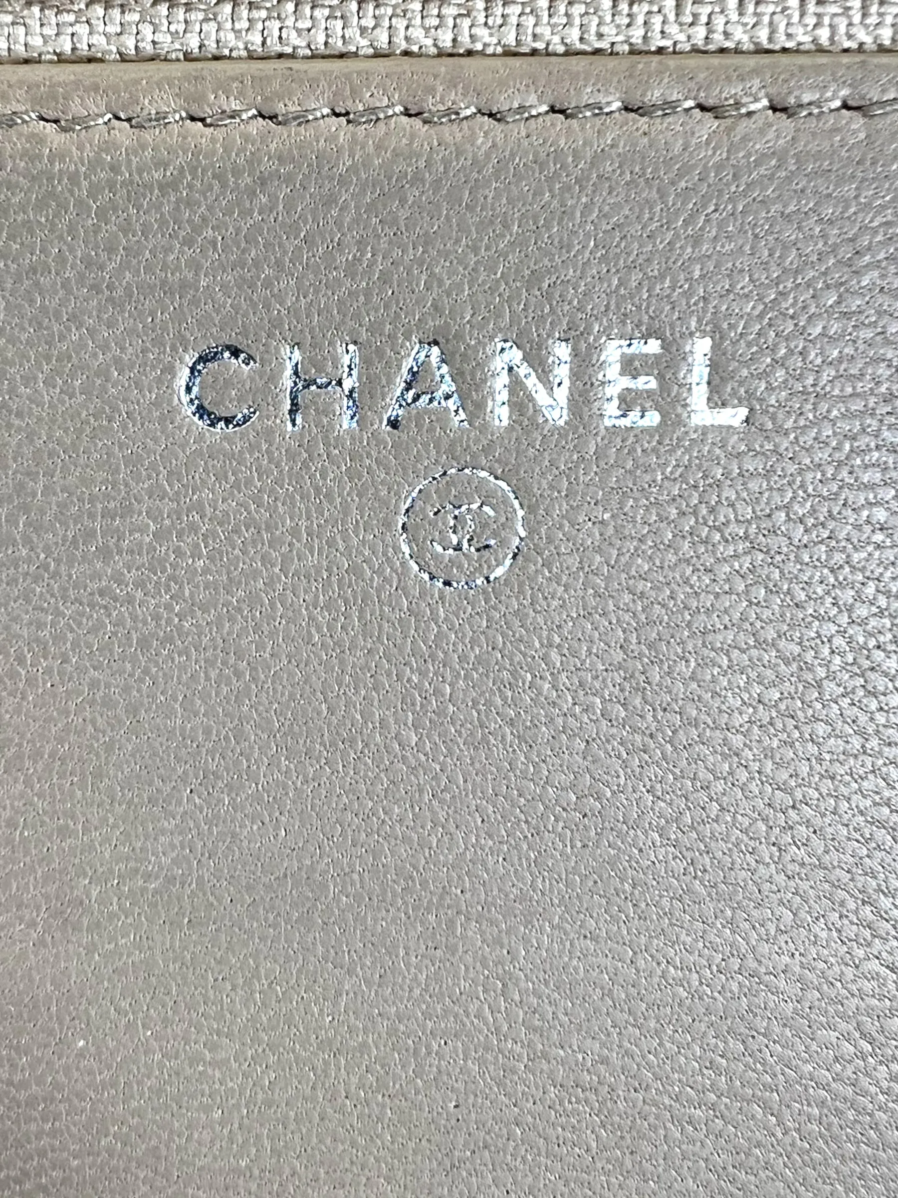 Chanel Black & Cream Leather WOC