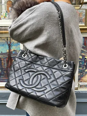 Chanel Black Caviar Leather 'Timeless CC' Tote