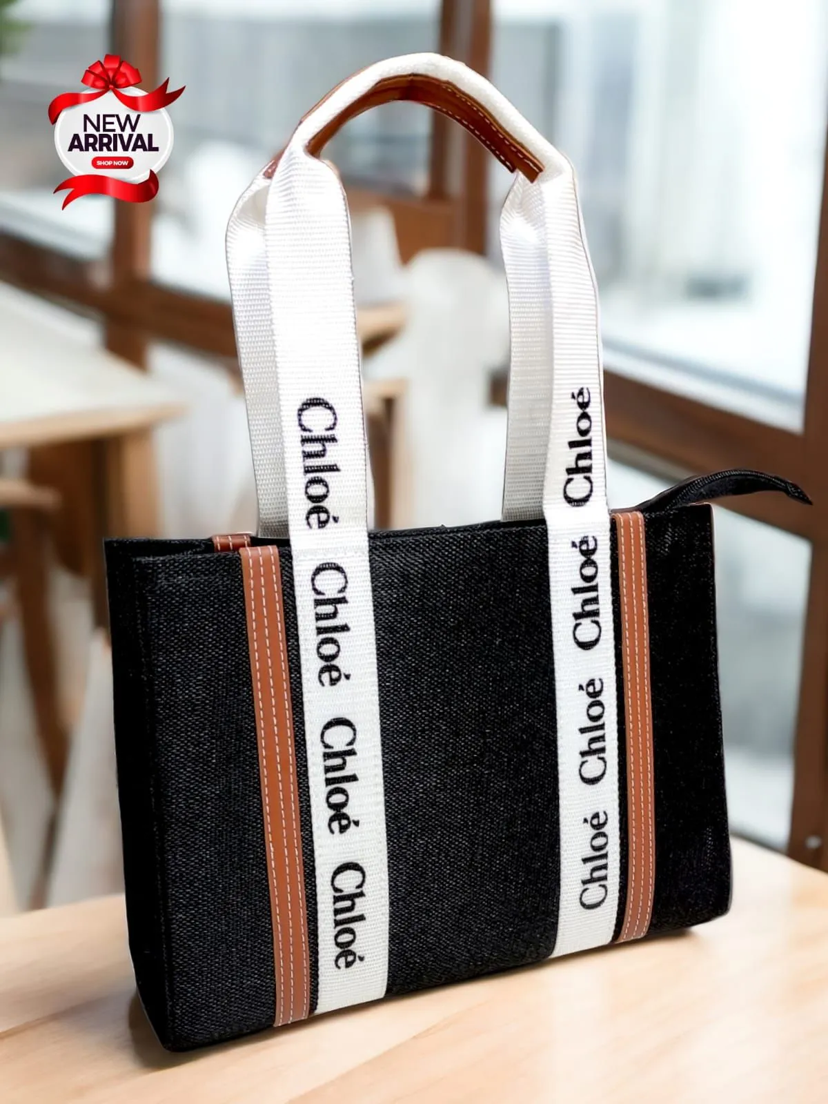 Chloe-Inspired Tote Bag for Girls with Unique Design (Black)