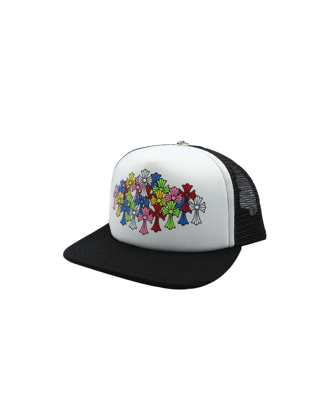 Chrome Hearts Cemetery Multicolor Cross Trucker Hat 'White'