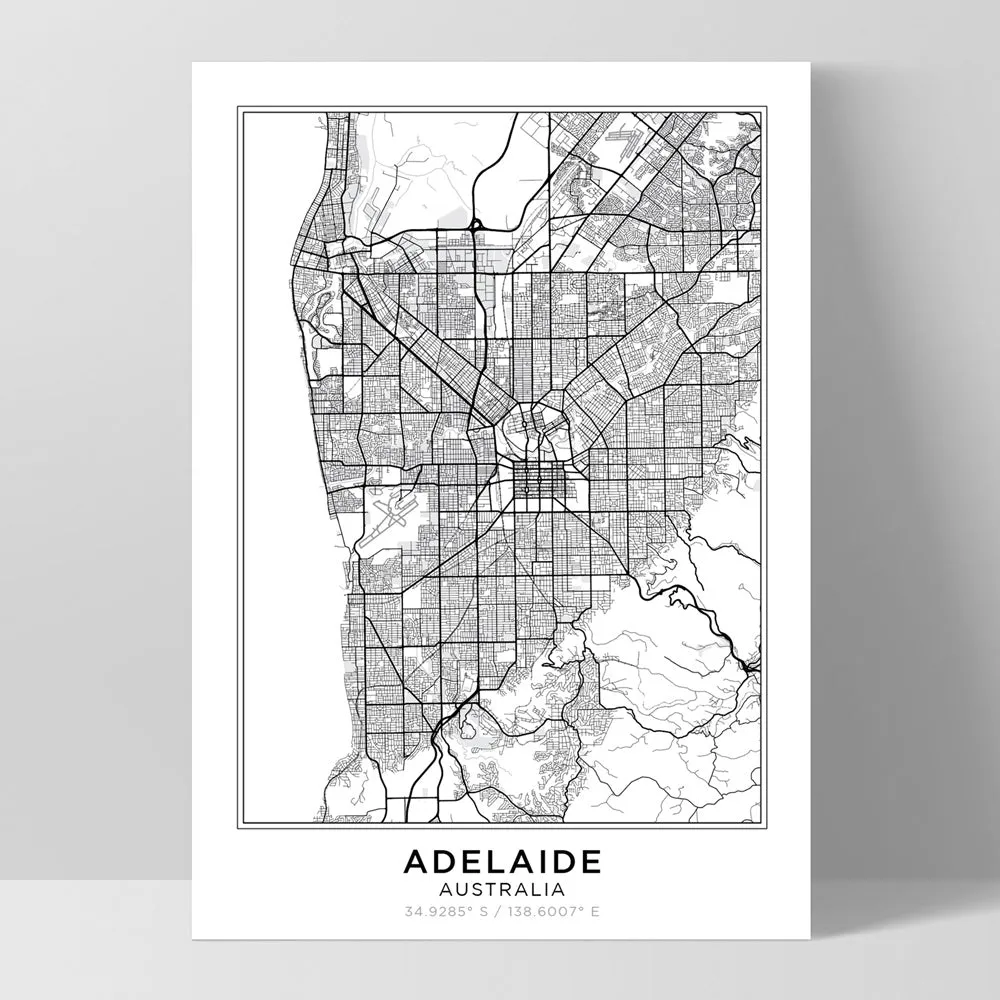 City Map | ADELAIDE - Art Print