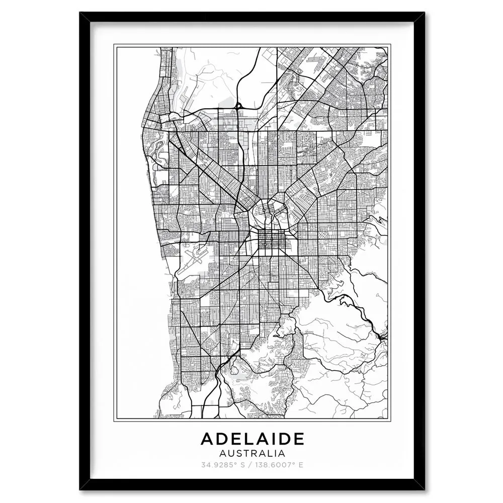 City Map | ADELAIDE - Art Print