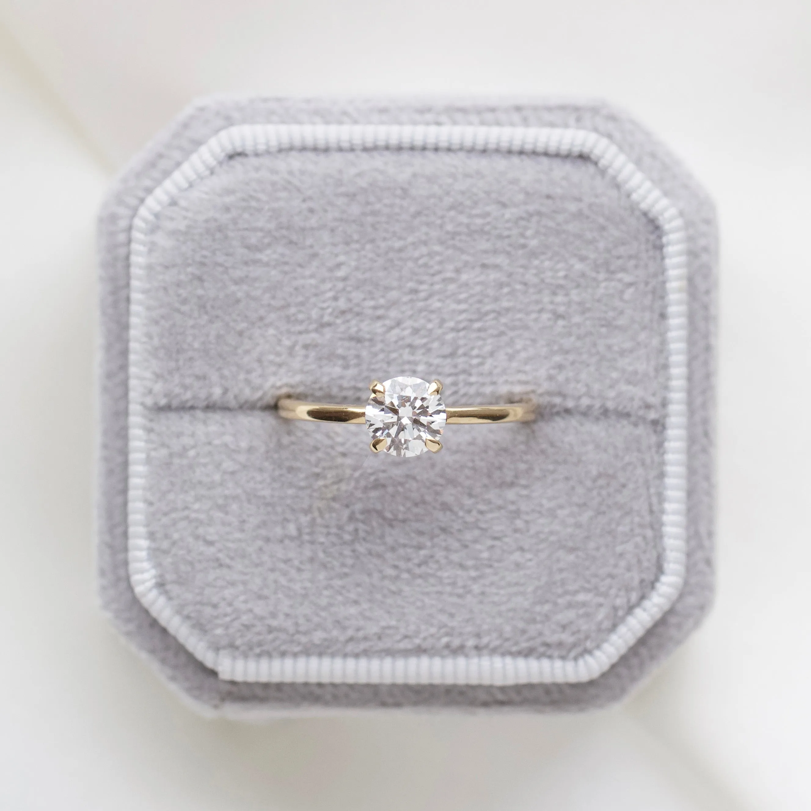 Clara Round Solitaire Diamond Ring