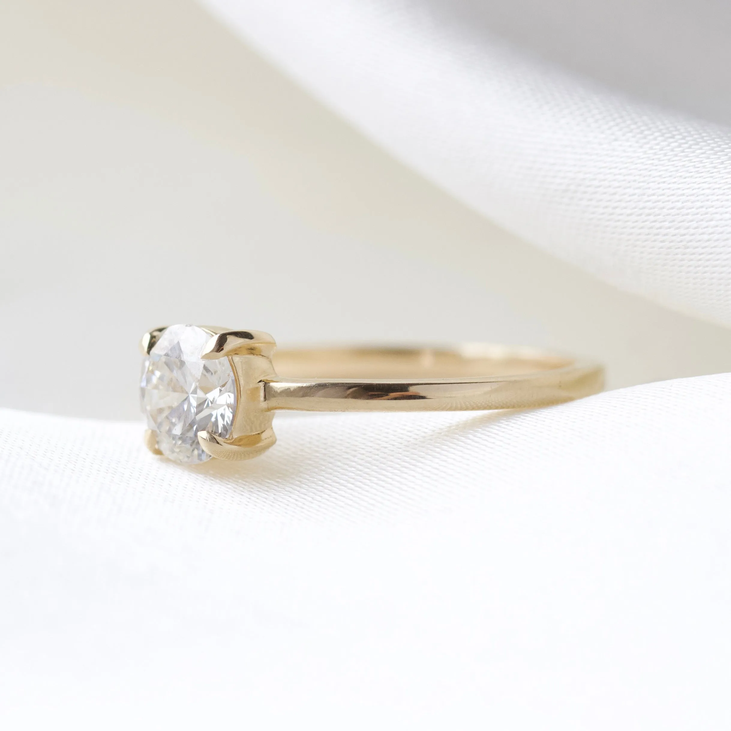 Clara Round Solitaire Diamond Ring