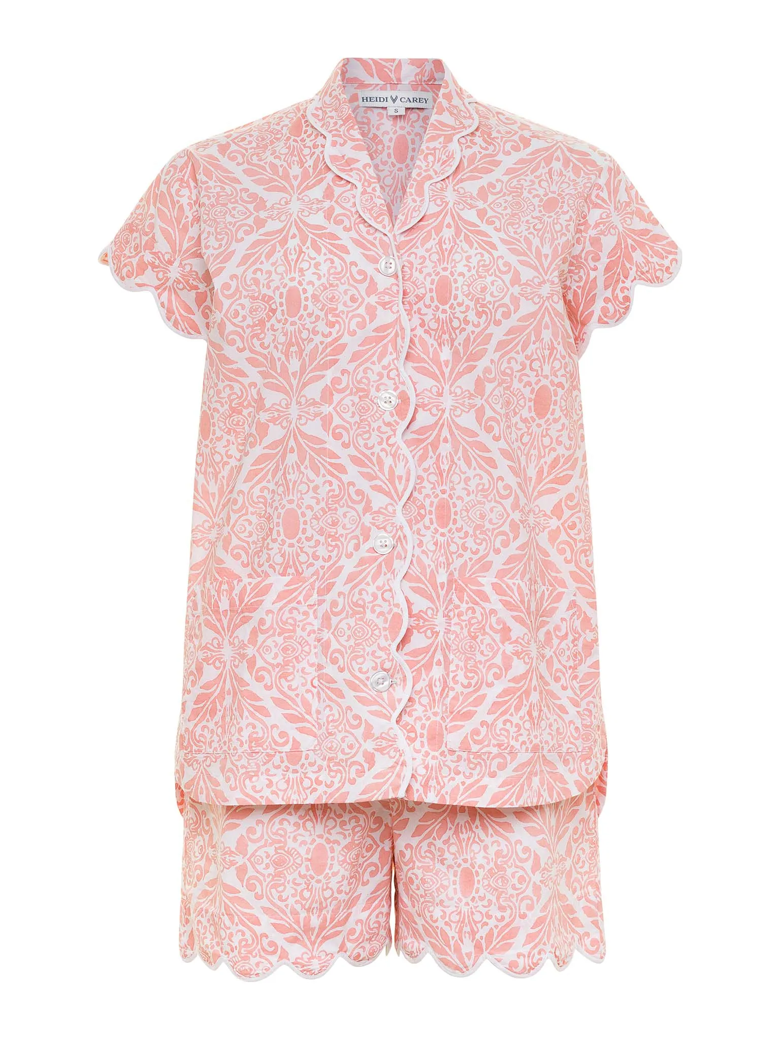 Coral Filigree PJ with Shorts