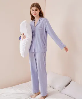 Cozy Minimalist Long Sleeves Pajama Set