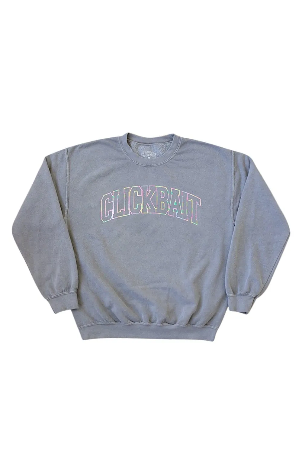 David Dobrik Stone Gray Iridescent Crewneck