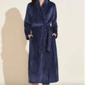 Eberjey Chalet Plush Robe R1987 in Navy