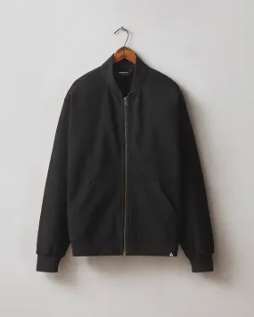 Fleece Bomber Jacket - Black