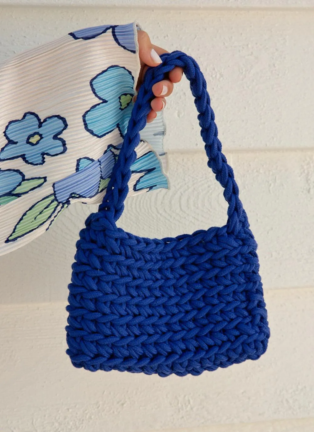 Getaway Weekend Crochet Bag - Cobalt