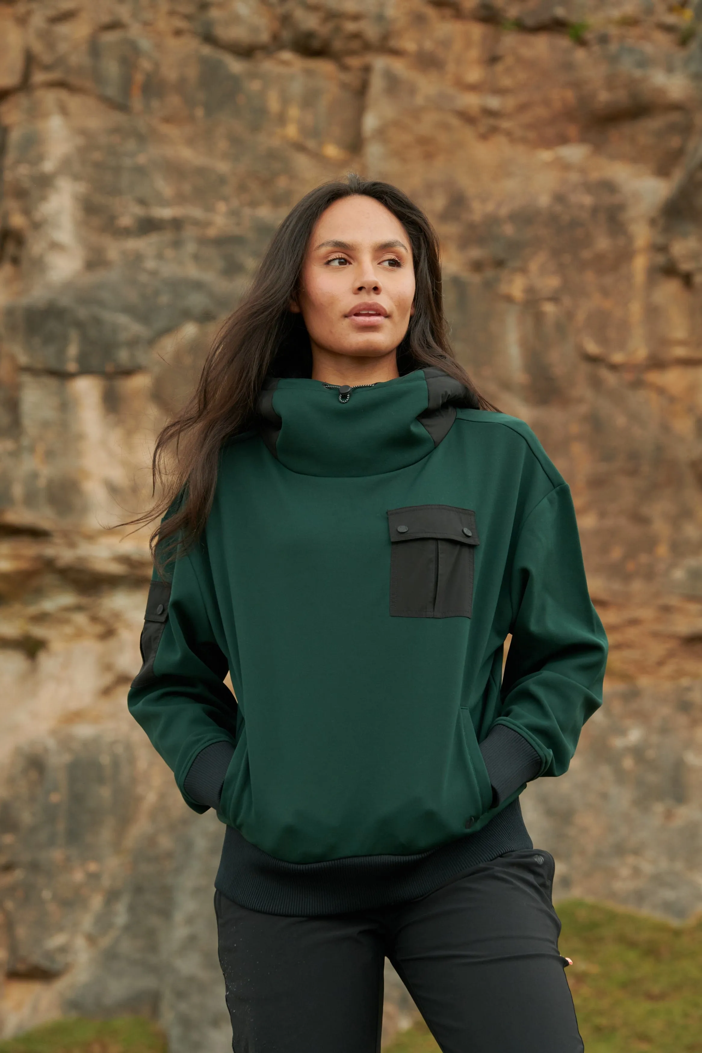 Go Explore Hoodie  - Forest Green