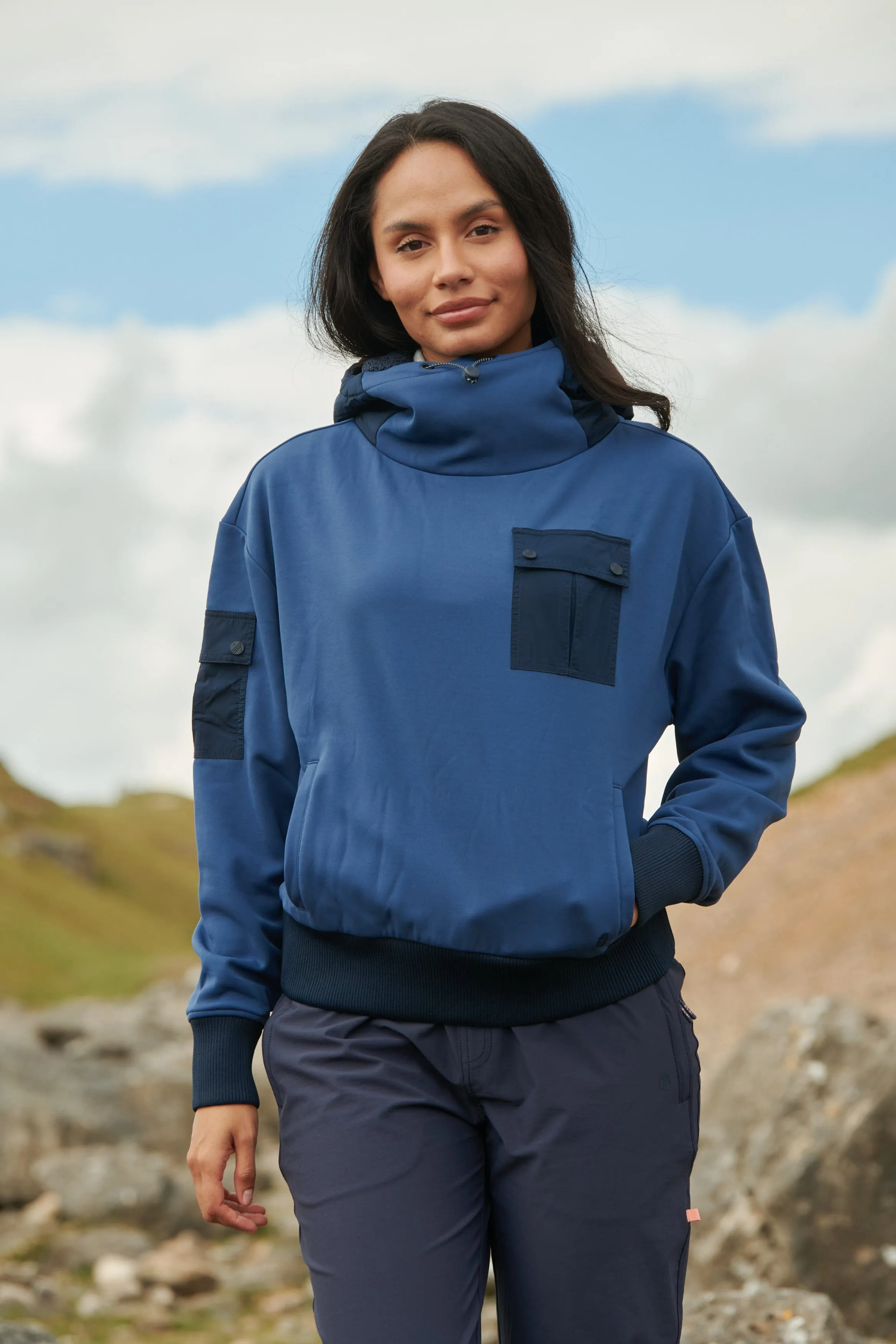 Go Explore Hoodie  - Steel Blue