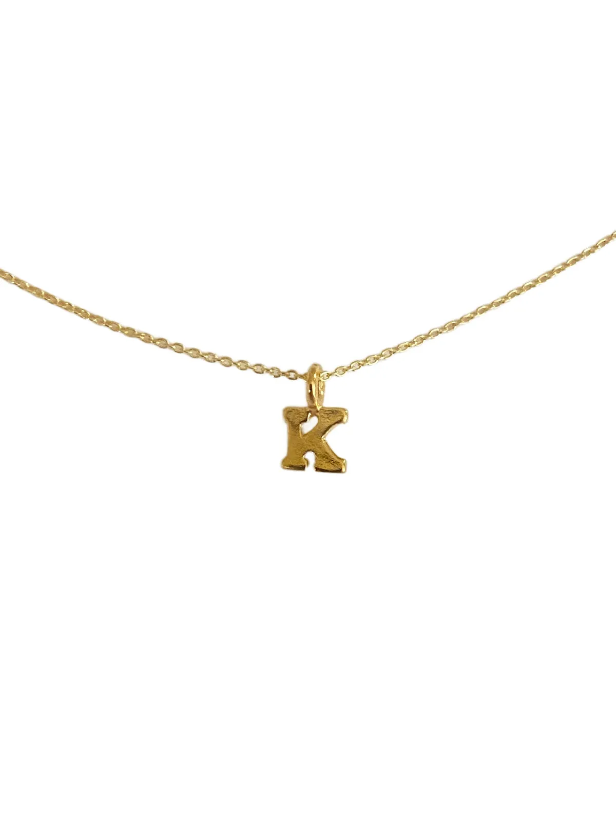 Gold Vermeil Initial Necklace