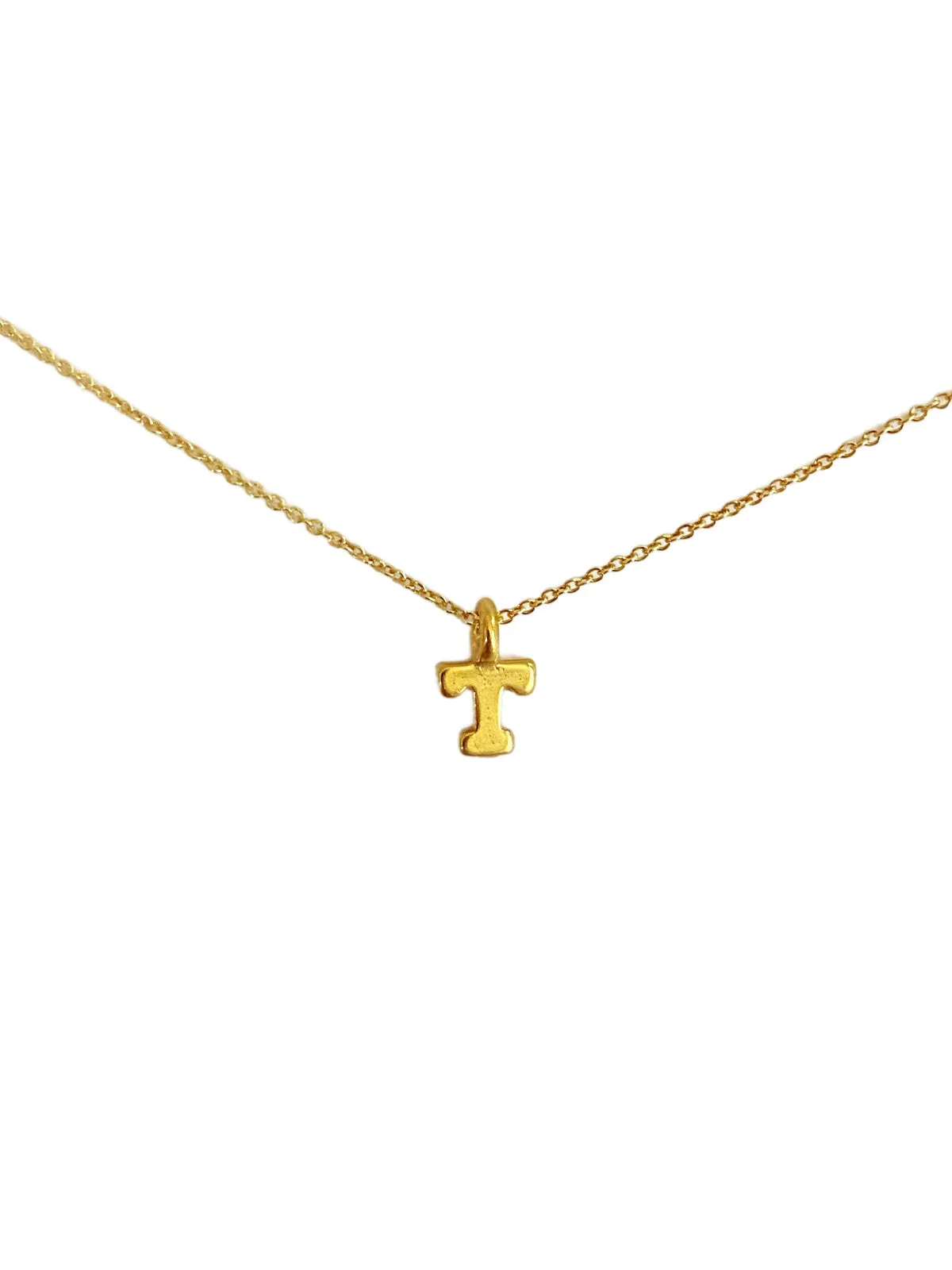 Gold Vermeil Initial Necklace