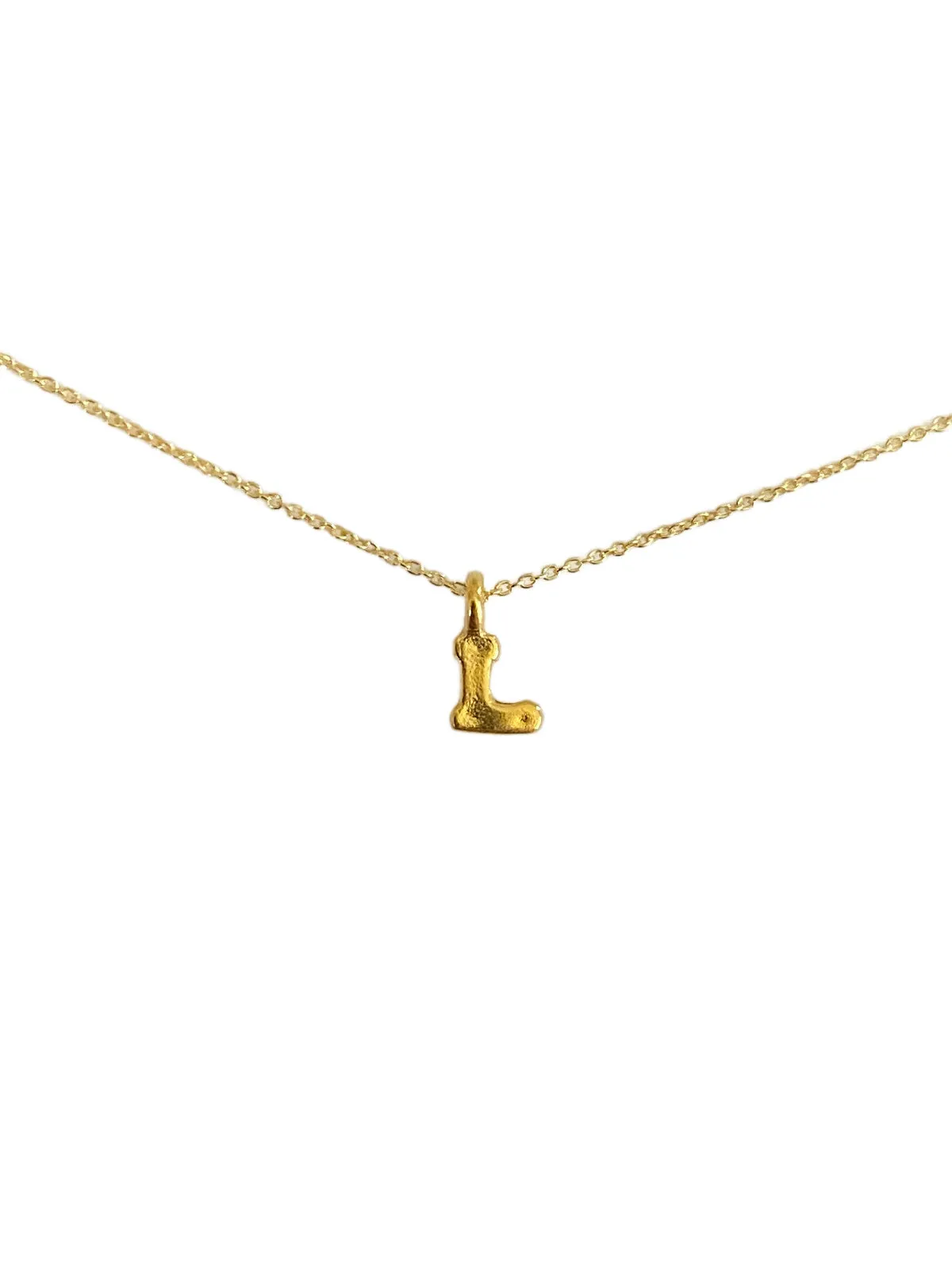 Gold Vermeil Initial Necklace