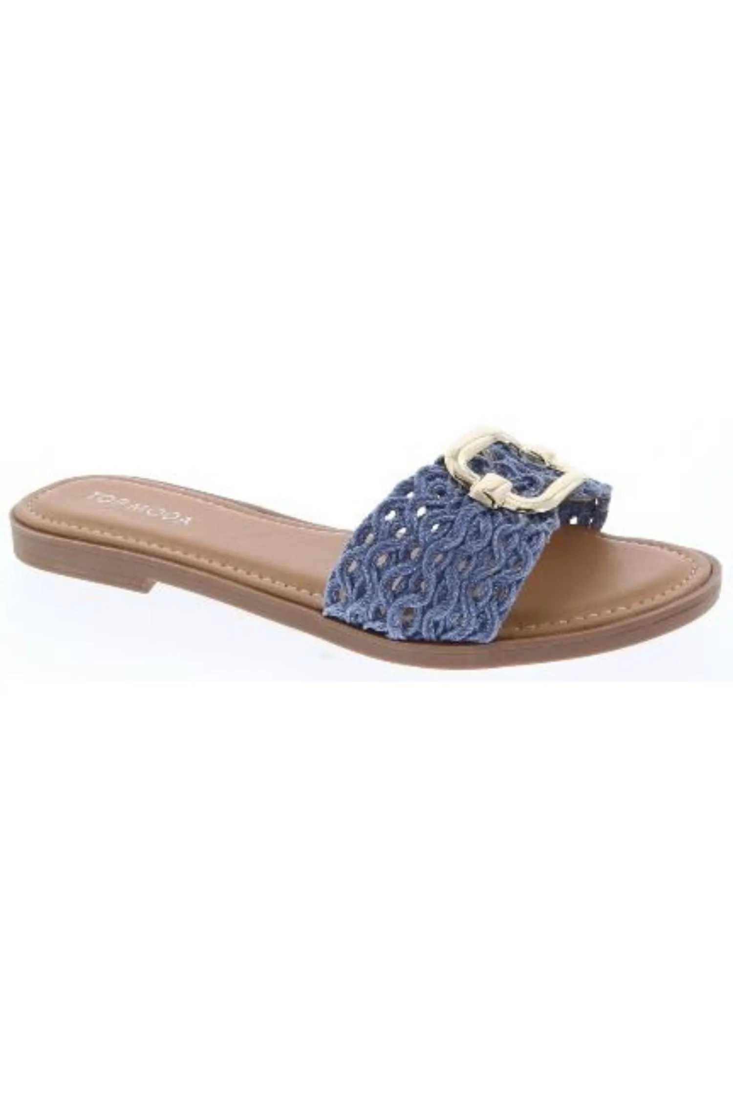 GRAND-20 Blue Woven Crochet Vamp