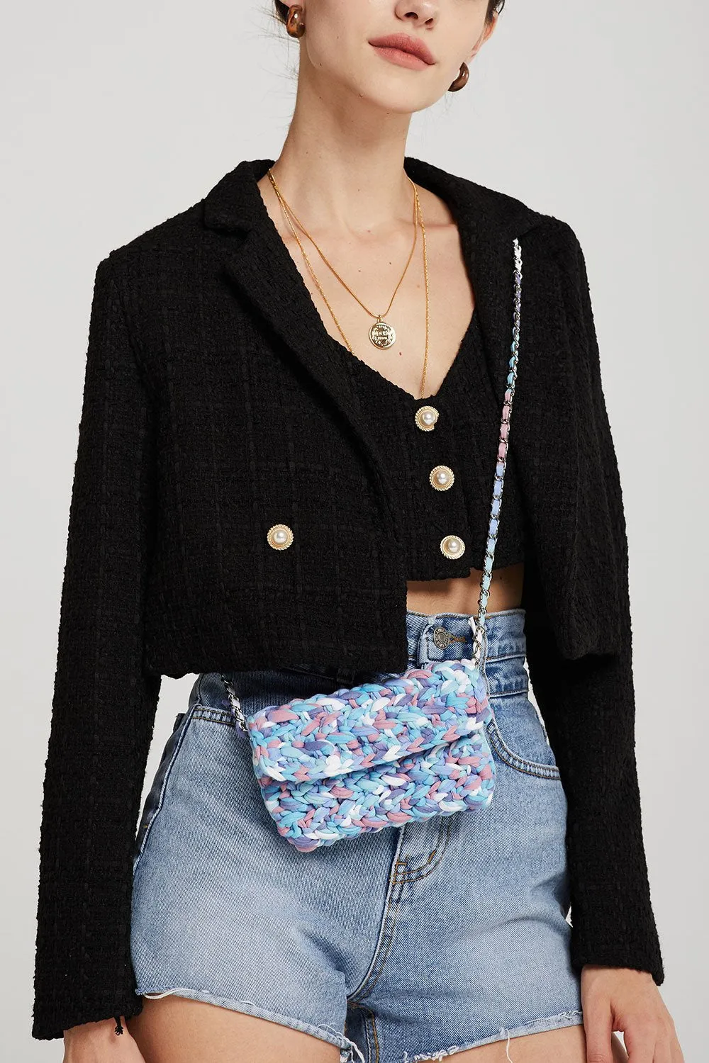 Hadley Boucle Crop Top And Jacket Set