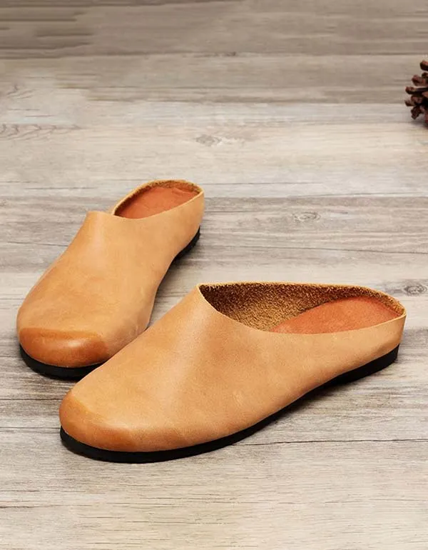 Handmade Comfortable Women's Leather Slippers