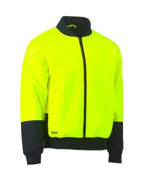 Hi Vis Bomber Jacket - Yellow/Navy