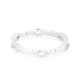 Infinity Moonstone White Gold Wedder