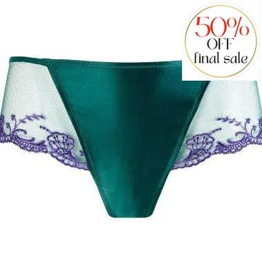 Lise Charmel Splendeur Soie in Turquoise Boyshort ACC0480