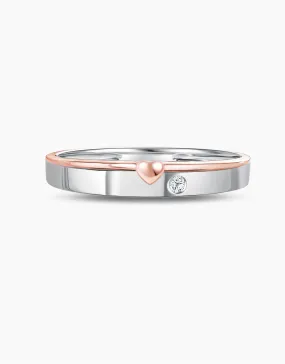 LVC Tresor Amor Heart Diamond Wedding Band