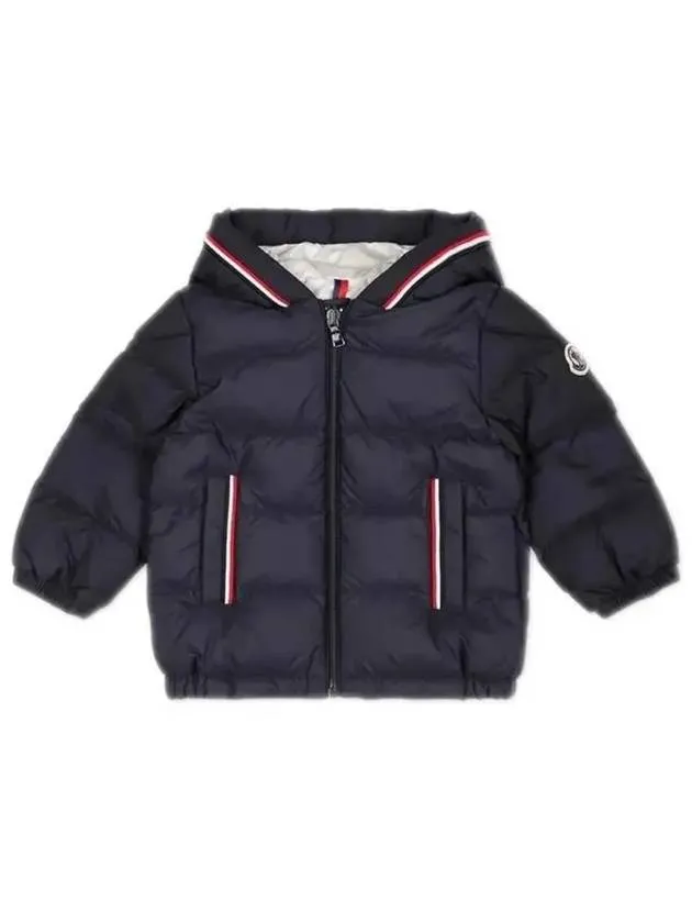 Moncler Baby MERARY Three Stripes Down Jacket Navy