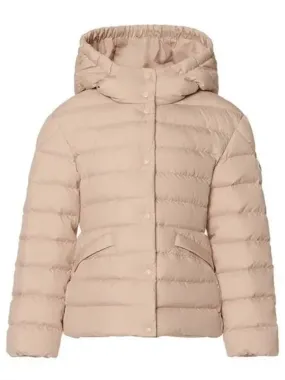 Moncler Junior 12 EGISTO Hooded Down Jacket Beige