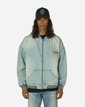 Moses Bomber Hoodie Vintage Blue