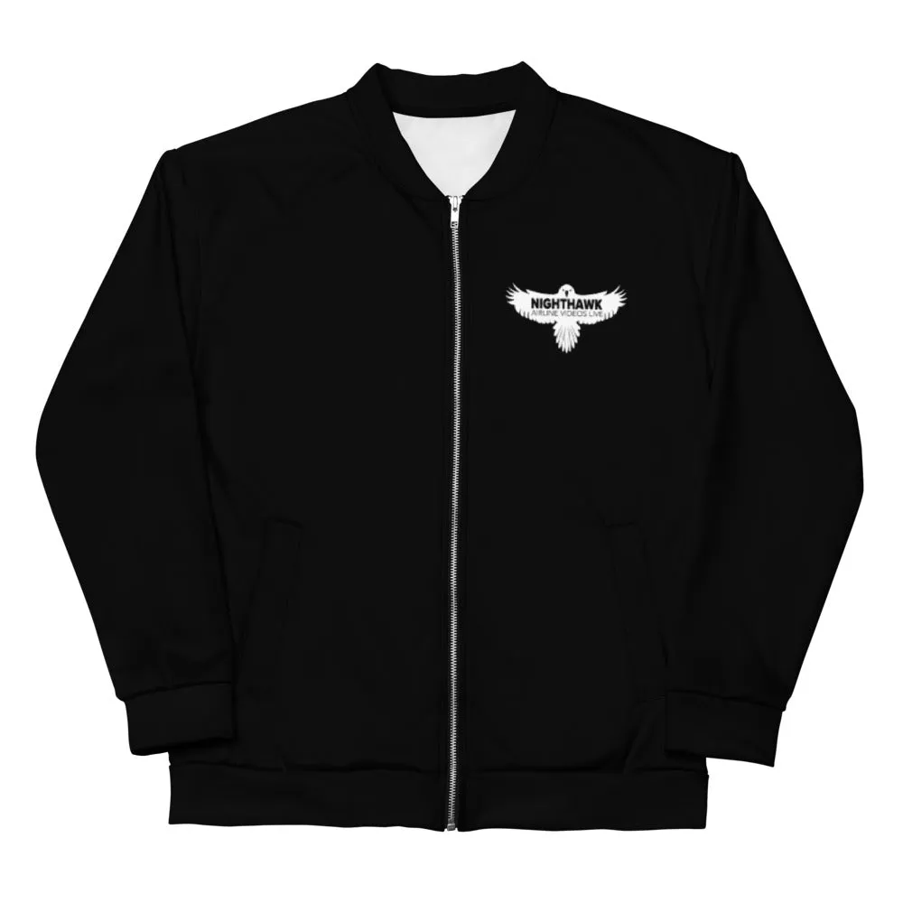 NIGHTHAWK (BLACK) Unisex Bomber Jacket