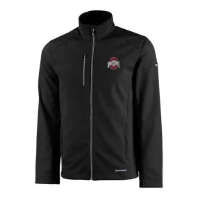 Ohio State Buckeyes Cutter & Buck Eco Softshell Black Full Zip Jacket