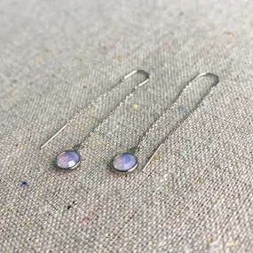 Opal Threader Earrings • 6mm