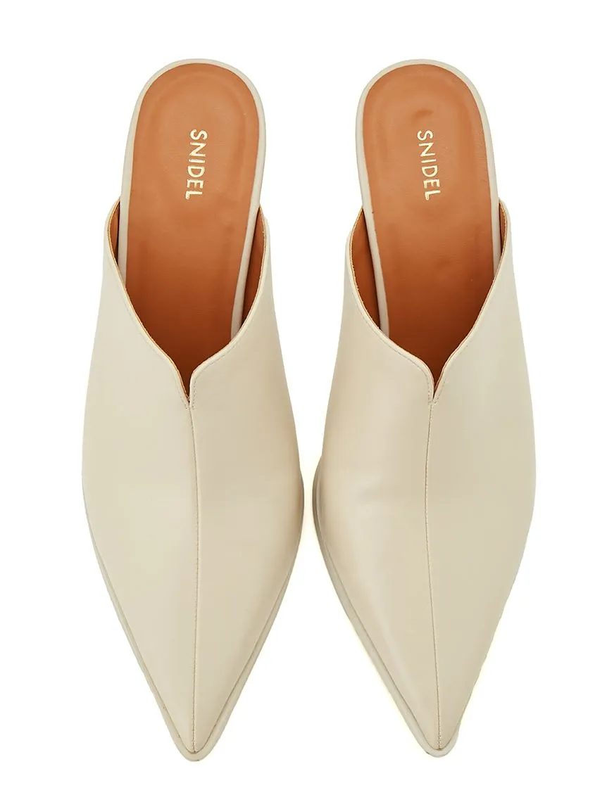 Pointed Heeled Mule