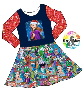 PREORDER - Christmas Sweater - Anna - Isla DRESS w/panel