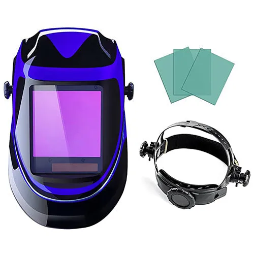 Professional Auto Darkening Welding Helmet Blue & Black MC232