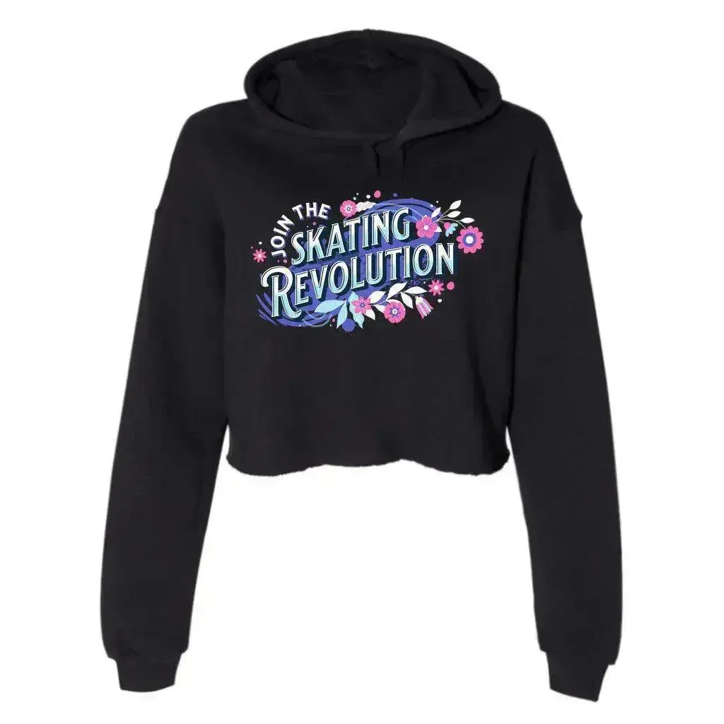 Skating Revolution Women's Cropped Fleece Hoodie