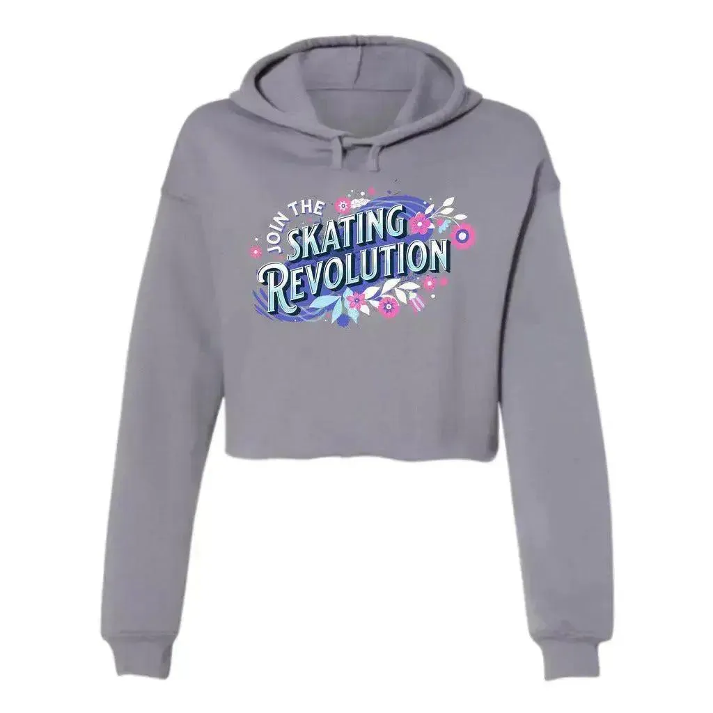 Skating Revolution Women's Cropped Fleece Hoodie