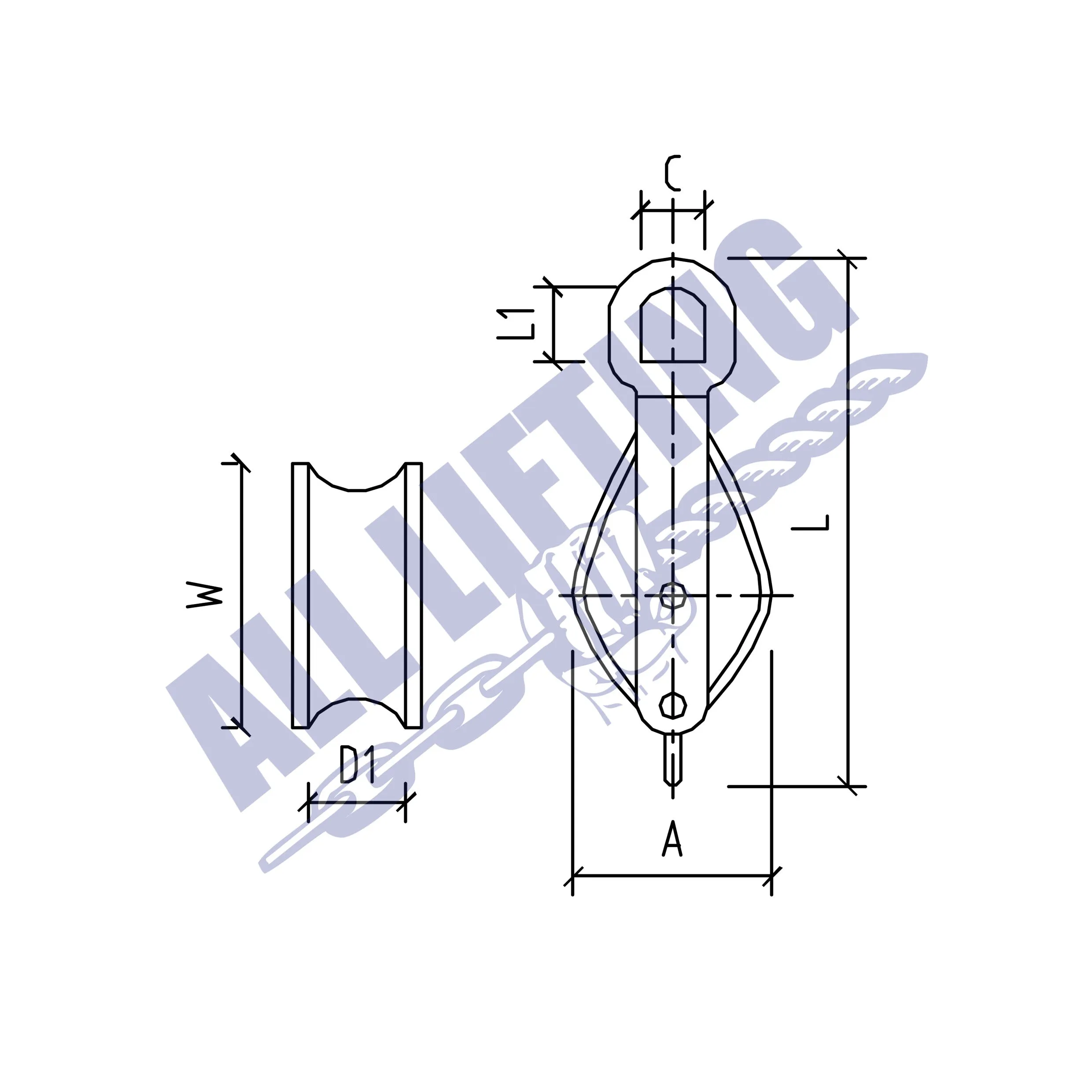 Stainless Steel Snatch Block Grade 304