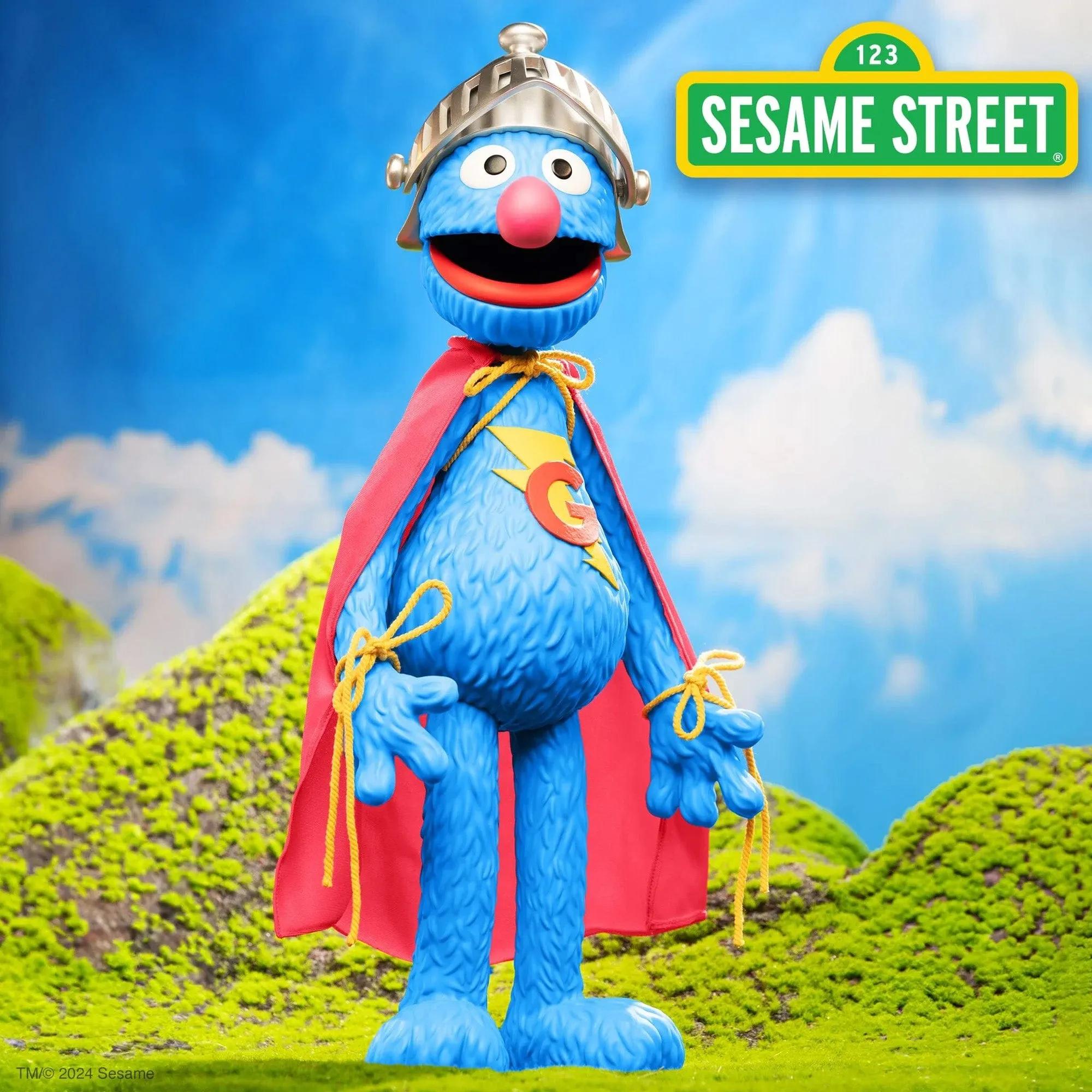 Super Grover Sesame Street Supersize 17" Figure by Super7