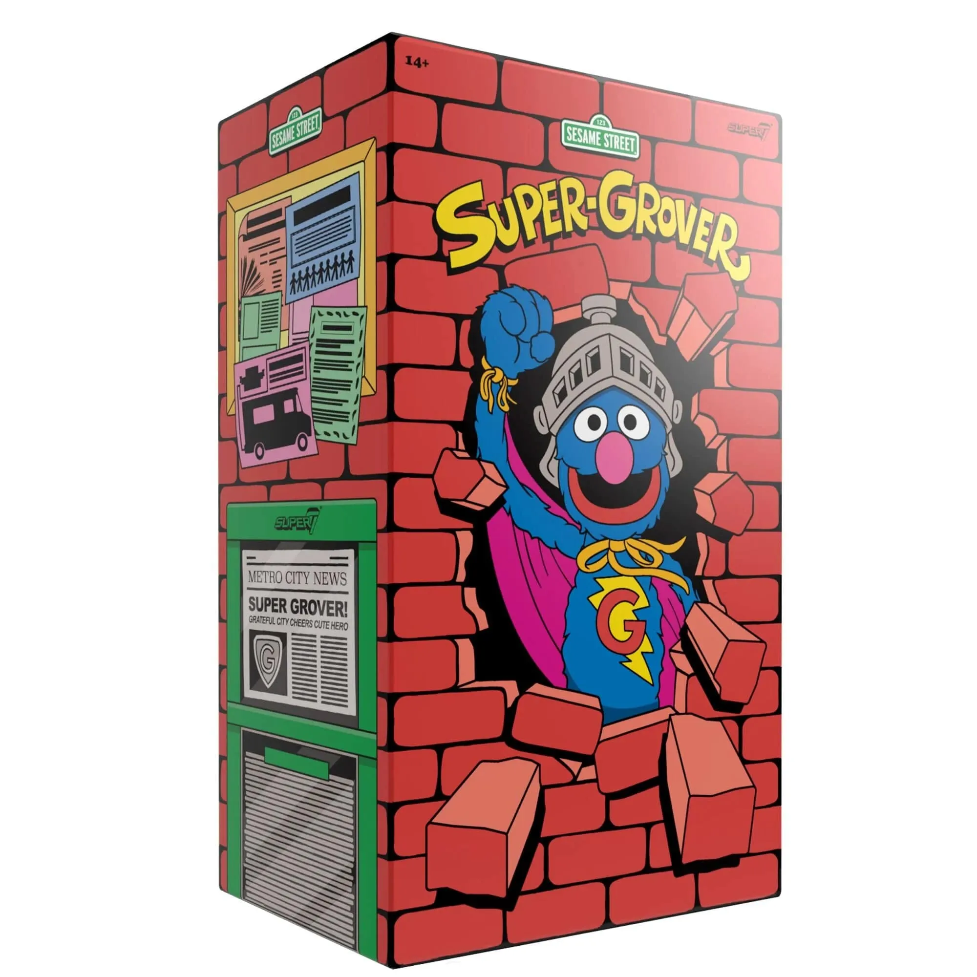 Super Grover Sesame Street Supersize 17" Figure by Super7